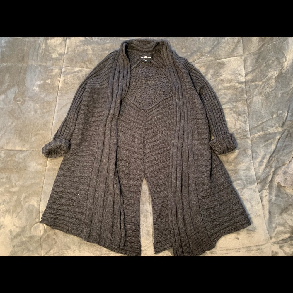 Gray/black it’s our time Cardigan